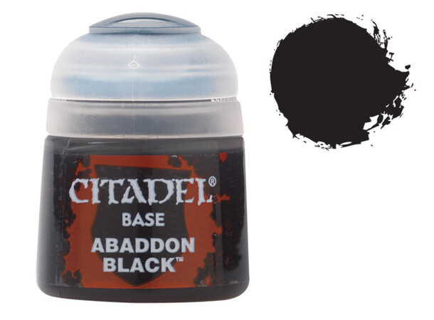 Citadel Paint Base Abaddon Black 12ml